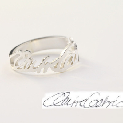 925 Sterling Silver Name Ring