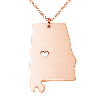 AL State Charm Necklace State