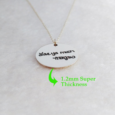 Circle Engraved Necklace