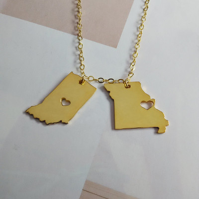 Double State Necklace