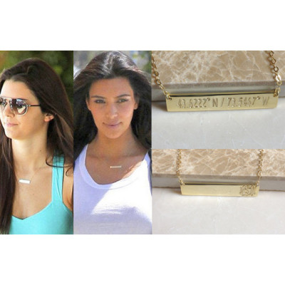 Engraved Necklace Personalized Bridesmaids gift Gold Bar Necklace Monogram Nameplate necklace Bridesmaids gift Graduation Bridesmaid gift