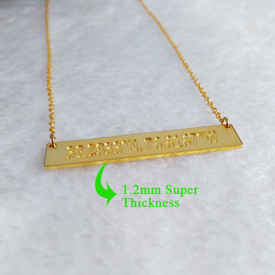 Gold Bar Necklace