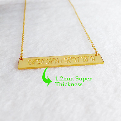 Gold Bar Necklace