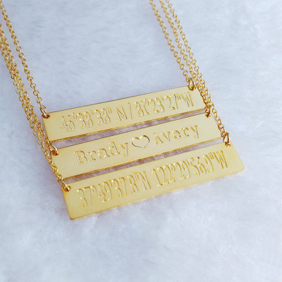 Gold Bar Necklace