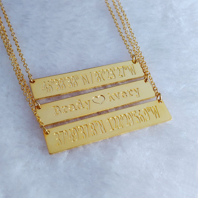 Gold Bar Necklace