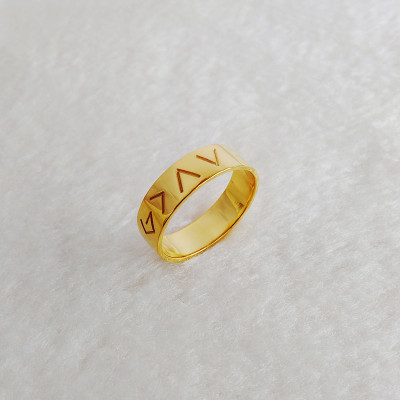 Gold Christian Ring