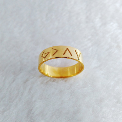 Gold Christian Ring