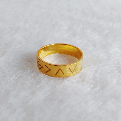 Gold Christian Ring