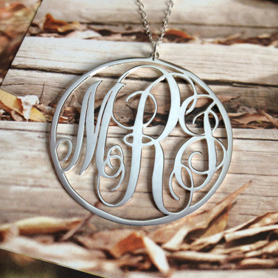 Gold Monogram Necklace