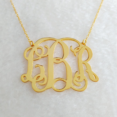 Gold Monogrammed Necklace