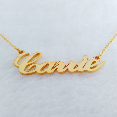Name Necklace Gold