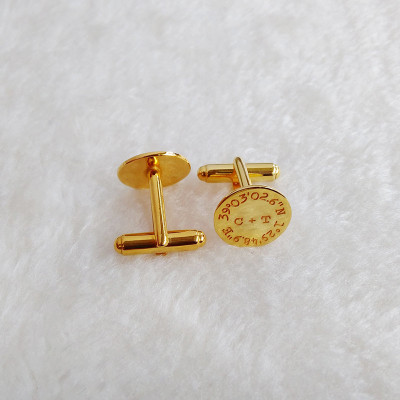 Personalized Coordinates Cufflinks