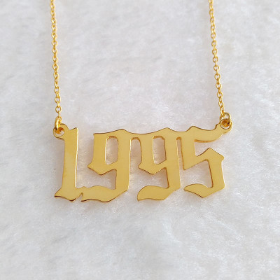 Personalized Number Necklace