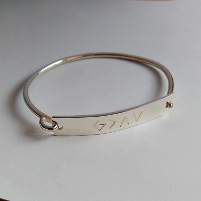 Personalized Silver Bracelet