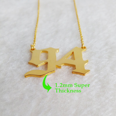 Personalized Two Number Necklace