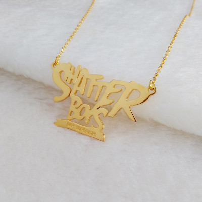 Shatter Boys Necklace Gold