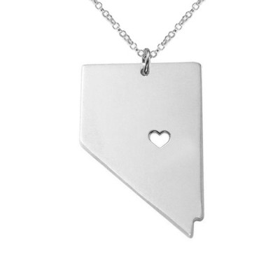 State Shaped Necklace