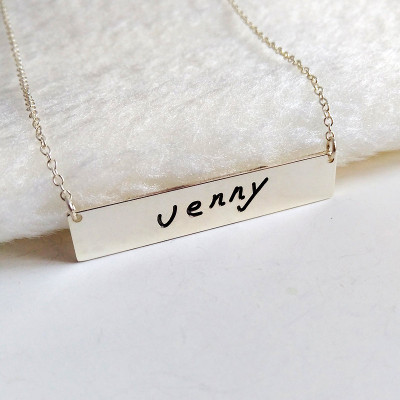 Sterling Silver Handwritting Necklace