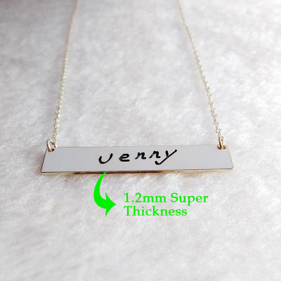 Sterling Silver Handwritting Necklace