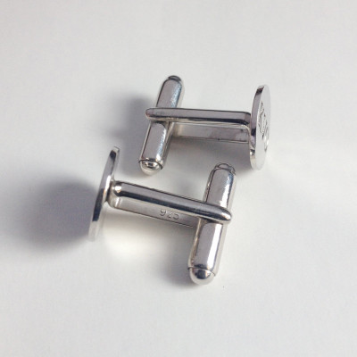 White Gold Men CuffLinks