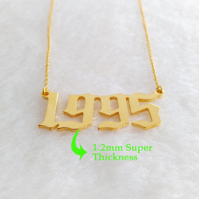 Year Of Birth Necklace