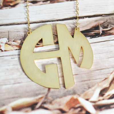 3 Initial Monogram necklace