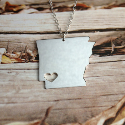 AR State Shaped Necklace
