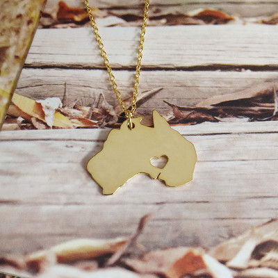 Gold Australia Necklace