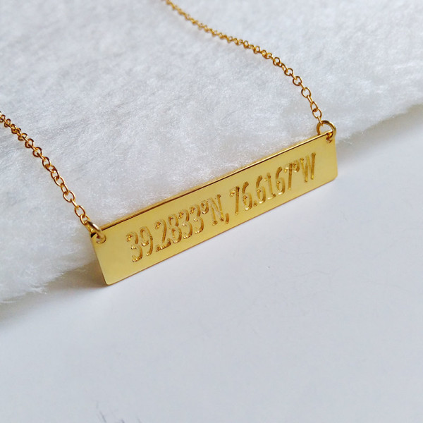 Gold Bar Necklace