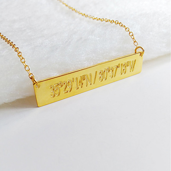 Gold Bar Necklace