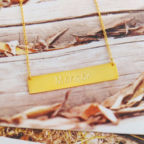 Gold Bar Necklace