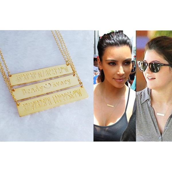 Gold Bar Necklace