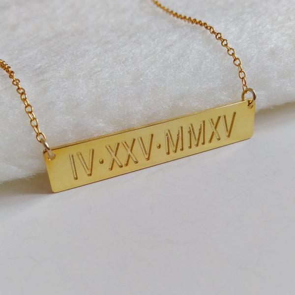 Gold Bar Necklace