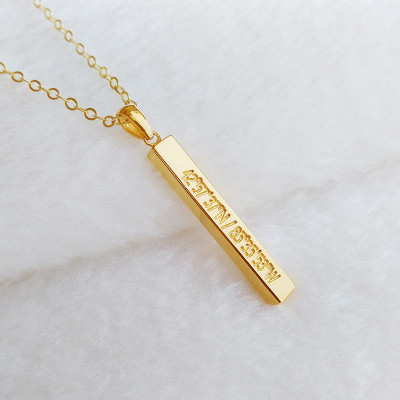 Gold Coordinate Necklace
