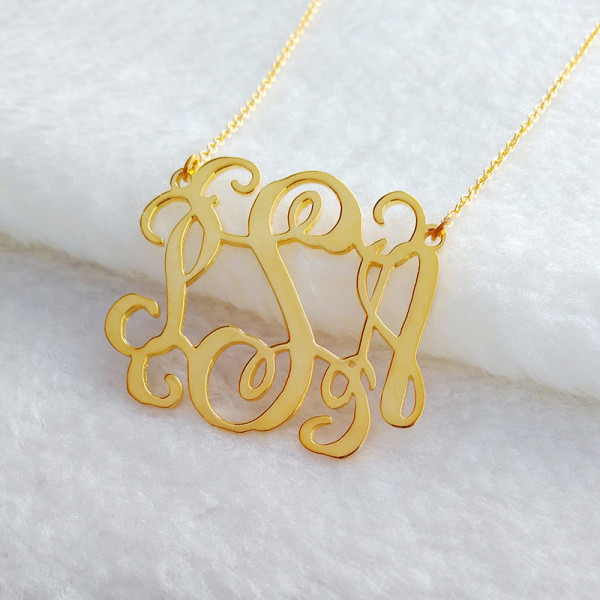 Gold Initial Necklace