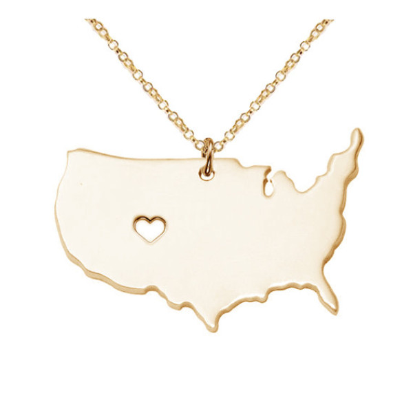 Large America Necklace
