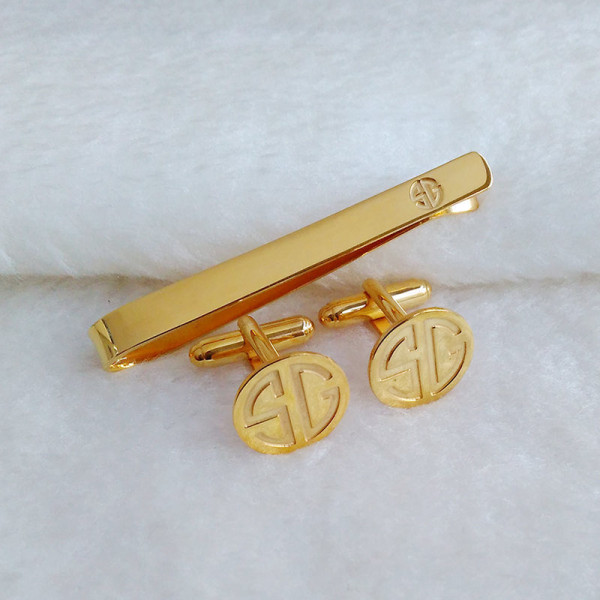 Mix and Match Tie Clip and Cufflinks