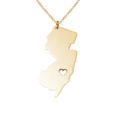 NJ State Necklace