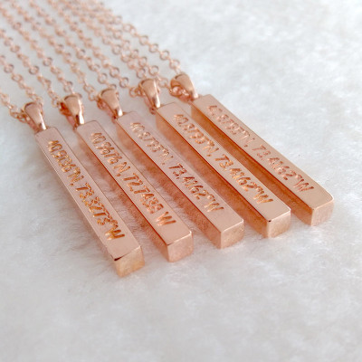 Personalized Coordinate Necklace