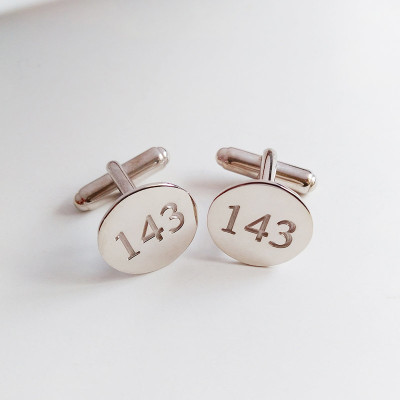 Personalized Numeral Cufflinks