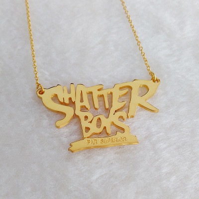 Shatter Boys Necklace Gold