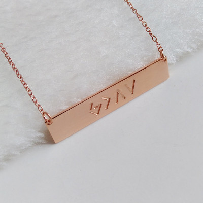 Specific Bar Necklace