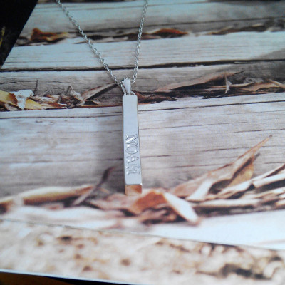 Vertical Bar Necklace