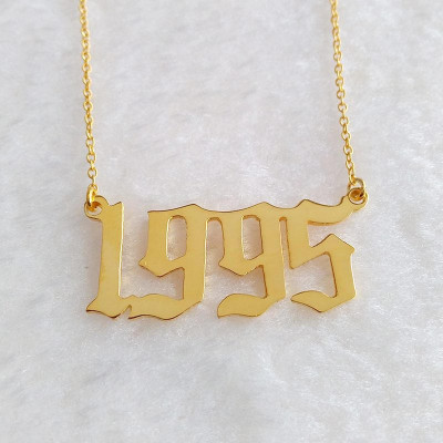 Year Of Birth Necklace
