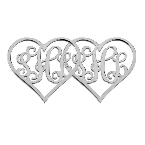sterling silver Monogram Earrings