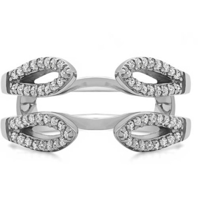 TwoBirch Personalized Cathedral Infinity Ring Guard Enhancer