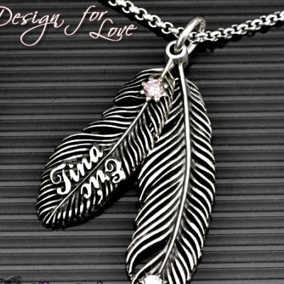 Luxury Feather Series With Name Jewellery