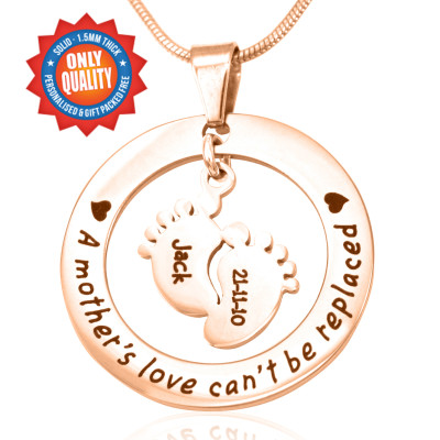 Personalised Necklaces - Cant Be Replaced Necklace Single Feet 18mm