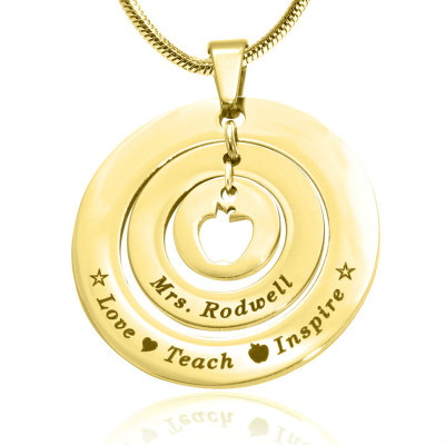Personalised Necklaces - Circles of Love Necklace Teacher