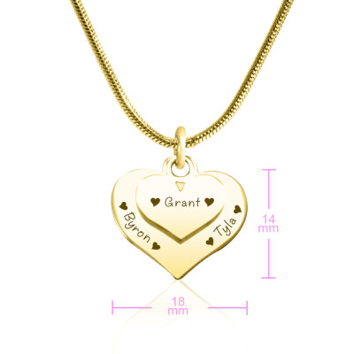 Heart Necklace - Double
